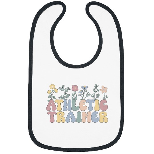 Groovy Athletic Trainer Flowers Athletic Coach Bibs