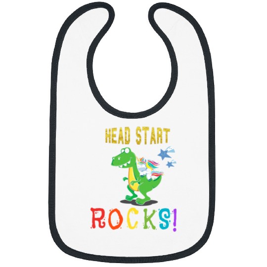 Unicorn Pet Back to school Head start rocks dinosaurunicorn Bibs