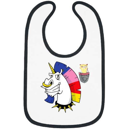 Unicorn Pet Grumpy Pocket Cat Unicorn Meowgical Caticorn Gift Pet Animal 1 Bibs