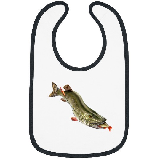 Fishing Fun Fishermen Gift Fishing For Northern Pike Bibs