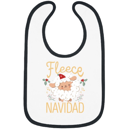 Llama Pet Fleece Feliz Navidad Llama Christmas Sheep Funny Cute xmass 9 Bibs