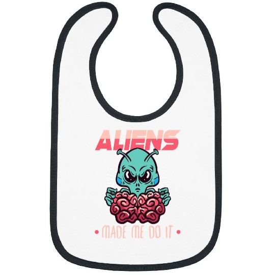 Aliens UFO Extraterrestrial Area 51 UFO Space Geek 32 Bibs