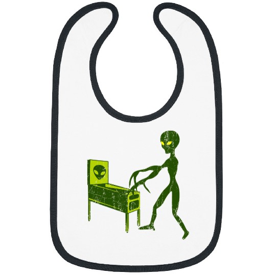 Aliens UFO Space Party PINBALL GAME Ancient Alien Theorist Bibs