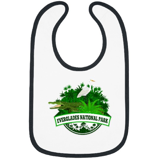 Alligator Pet Bird and Florida Alligator Of Everglades National Park Bibs