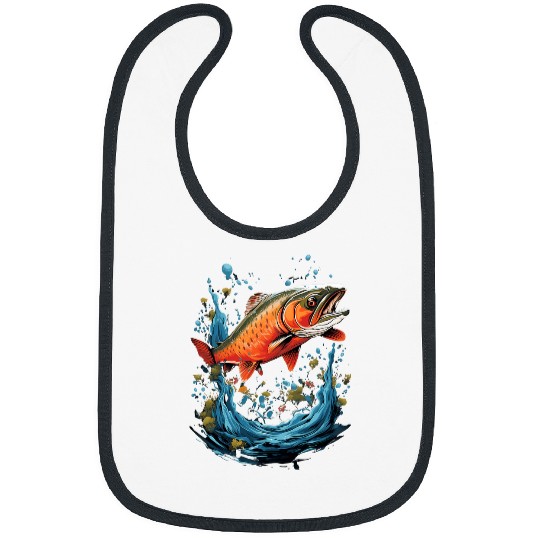 Fishing Fun Fly Fishing Arctic Char Brook Trout Fish Bibs