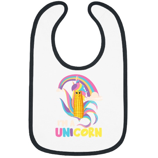 Unicorn Pet Im A Unicorn Funny Maize Corn Cob Kids Farming Corn Bibs