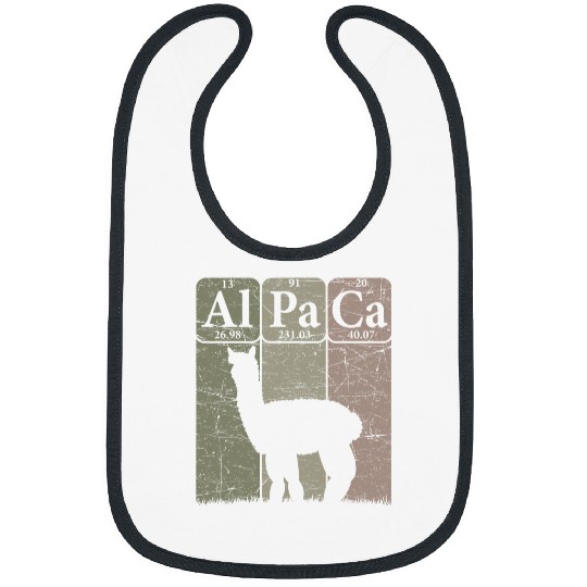 Llama Pet Periodic Table Elements Llama Alpaca vintages 21 Bibs