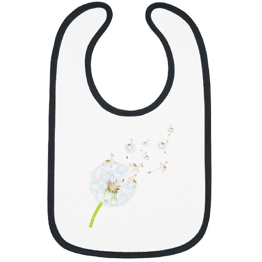 Llama Pet Funny Dandelion Alpaca Animal Lover Bibs