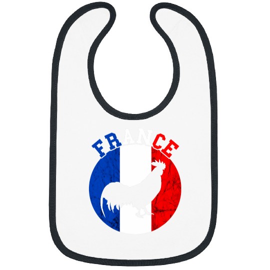Chicken Pet France Flag Rooster French Flag French Pride French Roots Bibs