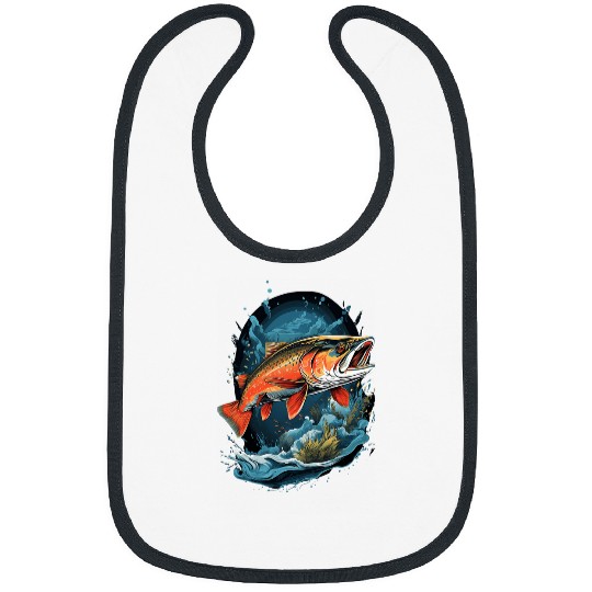 Fishing Fun Fly Fishing Arctic Char Brook Trout Fish 8 Bibs