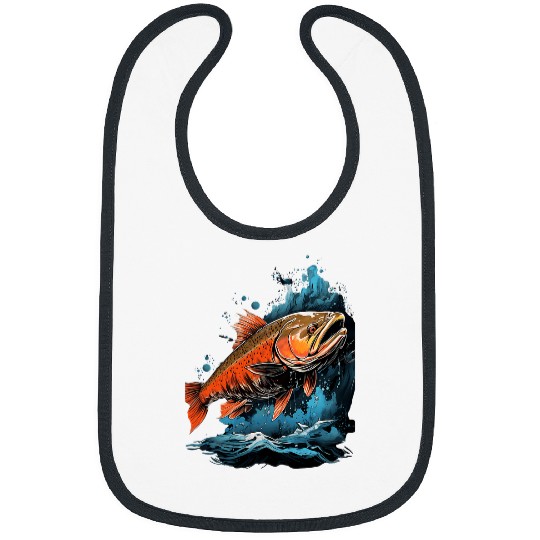 Fishing Fun Fly Fishing Arctic Char Brook Trout Fish 13 Bibs