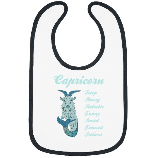 Goats Pet Fun Capricorn Traits List With Cool Goats Art Sun Sign Design Bibs