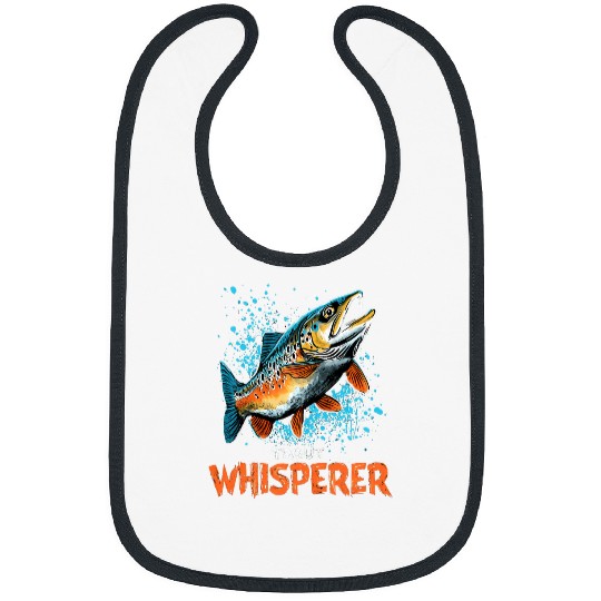 Fishing Fun Fly Fishing Fisherman Trout Whisperer Trout Fishing 11 Bibs