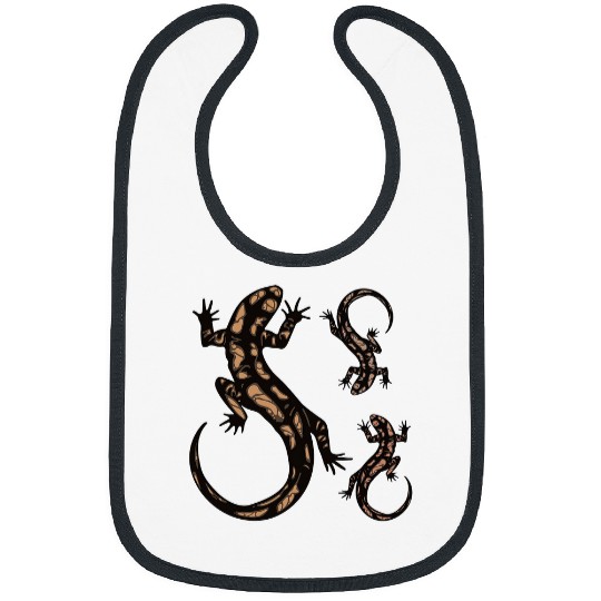 Gecko Pet Salamander Reptiles Amphibians Lurche Animals Bibs