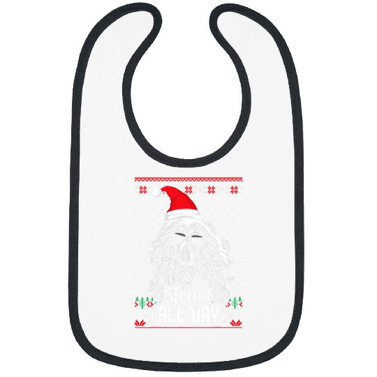 Sleigh all Day Funny Afghan Hound Christmas 1 Bibs