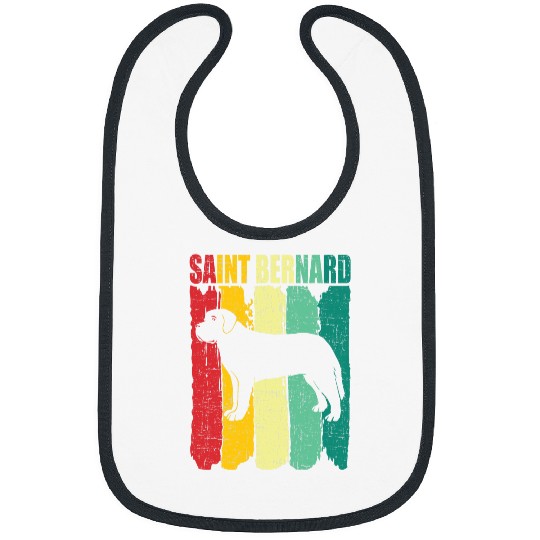 Saint Bernard Retro vintages 70s 80s Style 3 Bibs