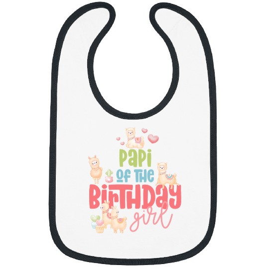 Llama Pet Papi Birthday Girl Llama Party Fiesta Llamazing Alpaca Bibs