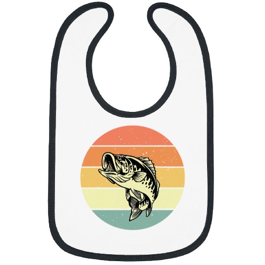 Fishing Fun Retro Bass Fish Outfit Largemouth Bass Fishing Bibs