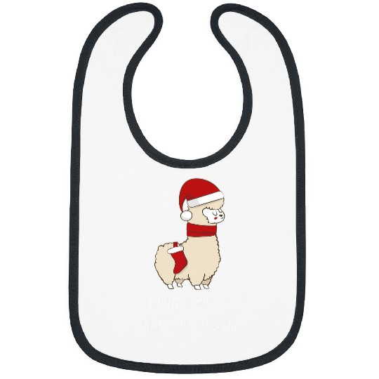 Llama Pet Christmas You Say Alpaca My Stocking Funny Alpaca Bibs