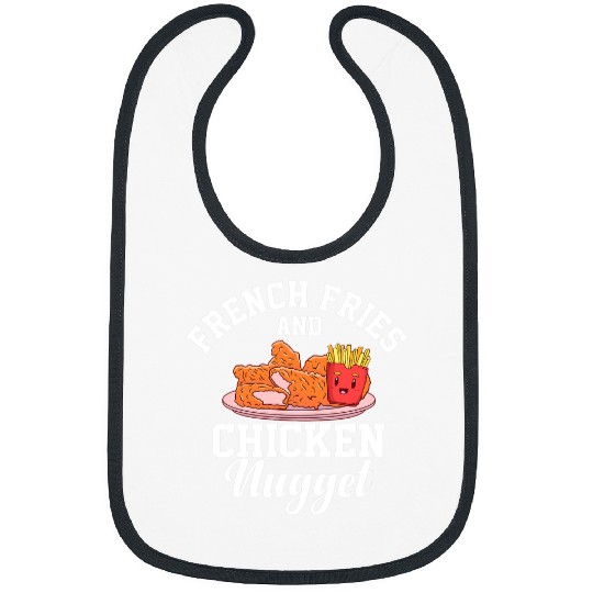 Chicken Pet French Fries Fast Food Lover Party Chicken Nugget Barbecue Bibs