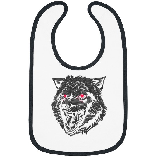Coyote Mammal Viking Fenrir wolfs Head Child of Loki Norse Mythology Bibs