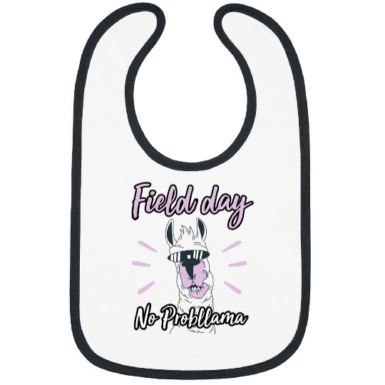 Llama Pet Funny Field Day last day of school llama Funny Field day Bibs