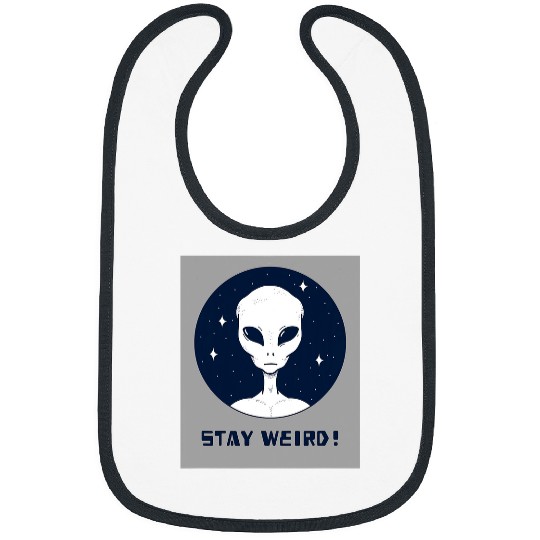 Aliens UFO Stay Weird 9 Bibs