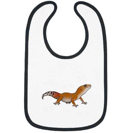 Gecko Pet Super Hypo Tangerine Leopard Gecko Lizard Reptile Anatomy Bibs