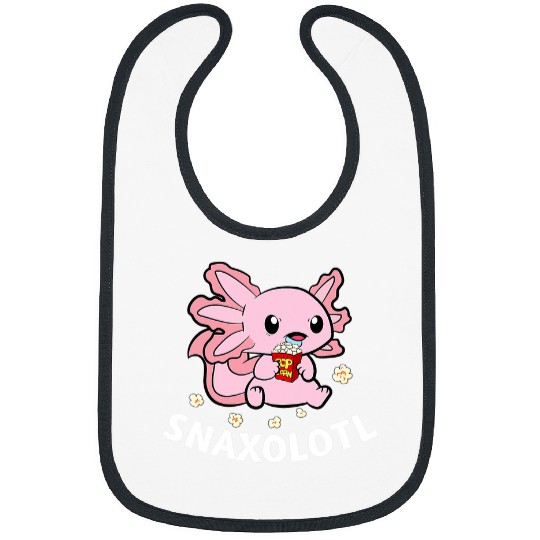 Axolotls Pet SnAxolotls Snack Popcorn Cute Pink Axolotls Salamander Bibs