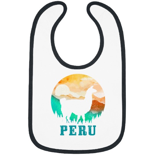 Llama Pet Peru Llama Alpaca Peruvian Roots Pride vintages Peru 4 Bibs