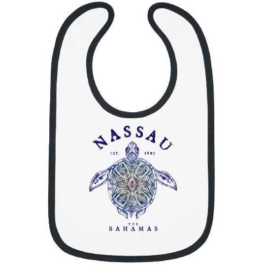Fishing Fun Nassau Bahamas Tortoise Turtle Tribal Diving Fishing Bibs