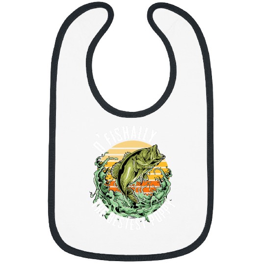 Fishing Fun Ofishally bestsest Poppy Funny Fishing Fathers Day Birthday Bibs
