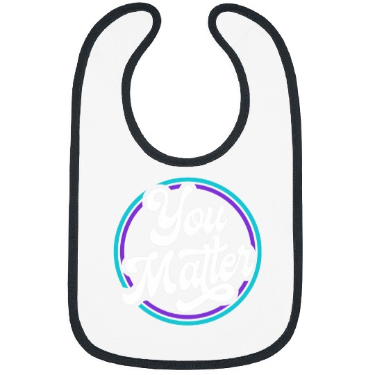 suicides Prevention 988 Ribbon You Matter Retro suicides Prevention Awareness Mental Health Bibs