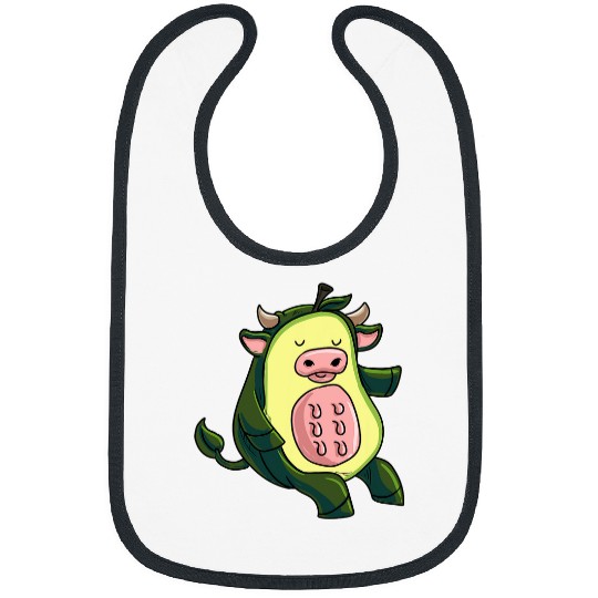 Cow Pet avocado and cow avocado halloween costume Bibs