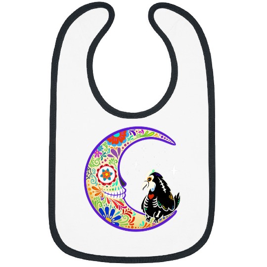 Chicken Pet Dia de Los Muertos Skeletons Bibs