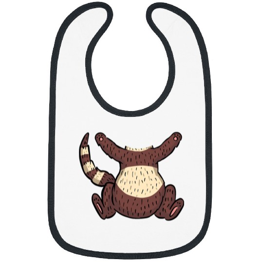 Ferret Pet Im A Ferret Funny Missing Ferret Head Halloween Costume Bibs