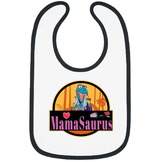 Dinosaur Pet MamaSaurus TRex Funny Mama Saurus Dinosaurs Scientist 21 Bibs