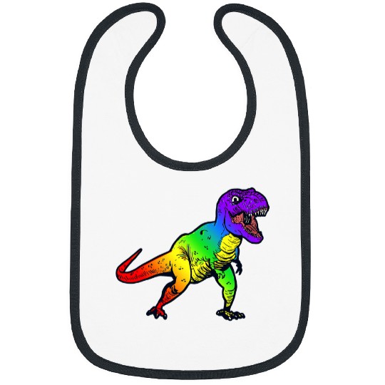 Dinosaur Pet LGBT Rainbow Trex Dinosaur LGBT Pride Month Bibs