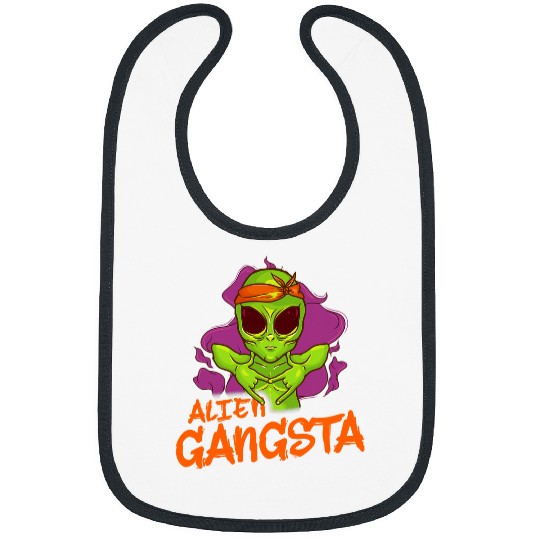 Aliens UFO and Rap Hip Hop Music Lover Extraterrestrial Bibs