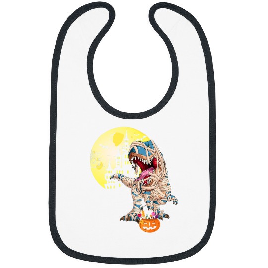 Dinosaur Pet Skull Pumpkin Pumpkin Vampire Boo Scary Witch Bat Horror Bibs