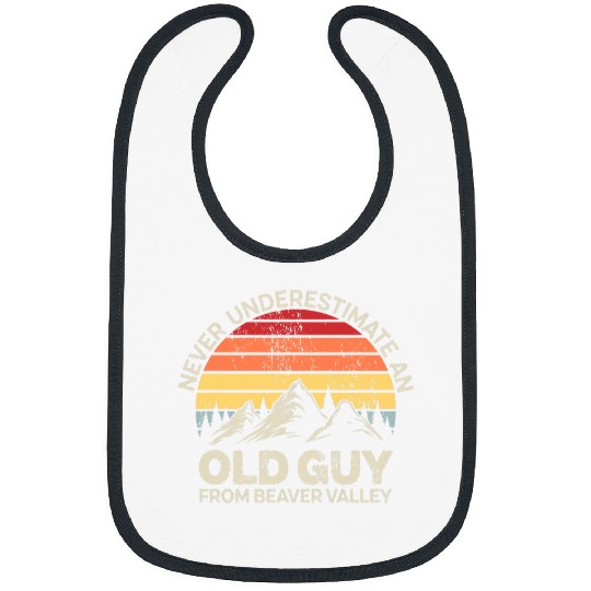 Beaver Pet Retro vintages Never underestimate an old Guy Beaver Valley Bibs