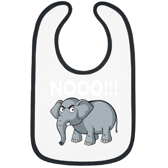 Elephant Mammal No Say No and Save The Elephant conservative Bibs