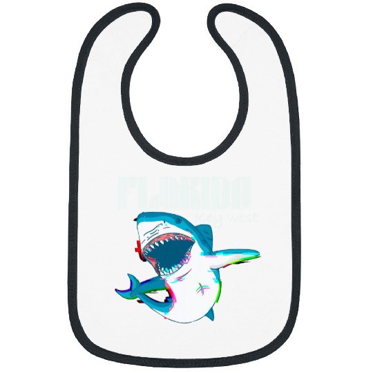 Fishing Fun Ocean Shark Fishing Key West Florida vintages shark Fishing Bibs