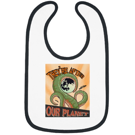 Aliens UFO Flying Saucer Invasion 1950s Sience Fiction Abduction 21 Bibs