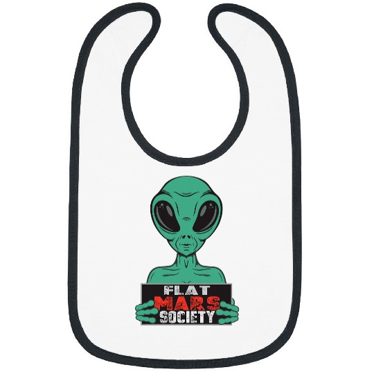 Aliens UFO Flat Mars Society Bibs