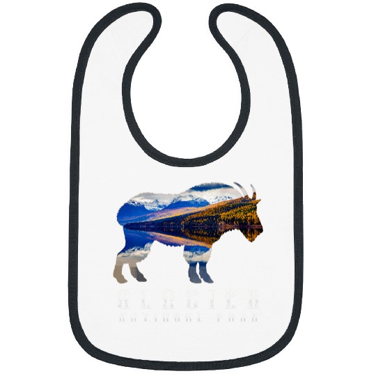 Goats Pet Glacier National Park Goats Lake Image Souvenir Bibs