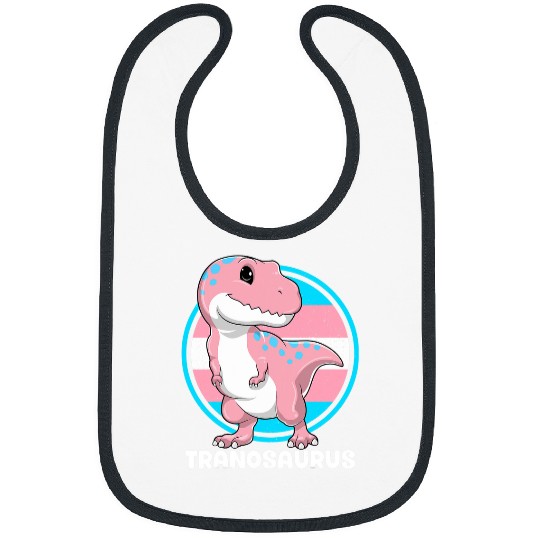 Dinosaur Pet LGBT Tranosaurus Transgender Dinosaur TRex LGBTQ Gay Pride Month Bibs