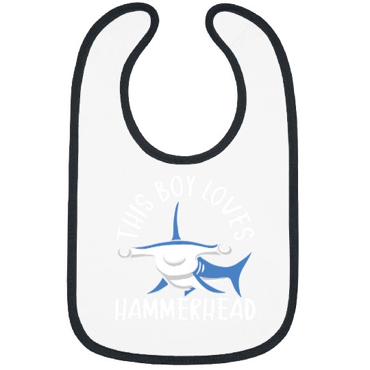 Shark Pet This Boy Loves Hammerhead Shark Marine Biology Animal Bibs