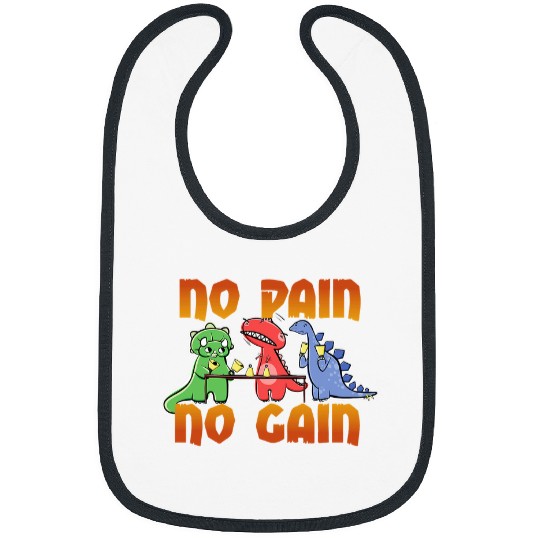 Dinosaur Pet No Pain No Gain Dinosaur Handbell Practice Bibs