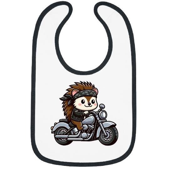 Hedgehog Biker Pet Funny Motorcycle Bibs